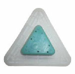 image of a small triangular urinal sanitiser.